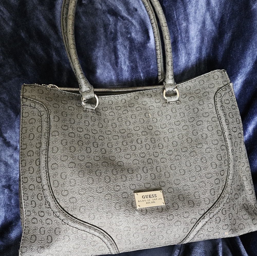GUESS Gray Tote Large Bag